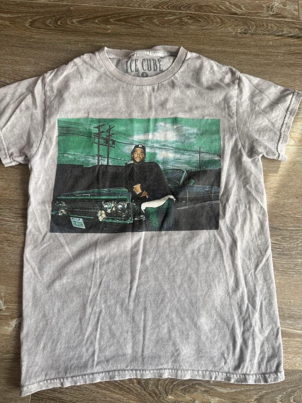 Ice Cube Men's Graphic T-Shirt Gray Rap & Hip Hop Music Tee Size S